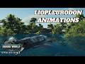 LIOPLEURODON | ALL ANIMATIONS | NEW UPDATE | JURASSIC WORLD EVOLUTION 3 #liopleurodon #jwe #jurassic