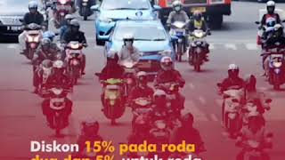 Pemprov Jawa Timur memberikan diskon pada pokok pajak kendaraan bermotor roda dua dan tiga.