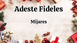 Adeste Fideles - Mijares (letra)