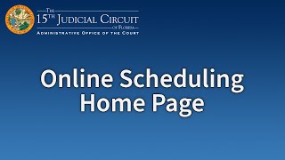Online Scheduling Home Page