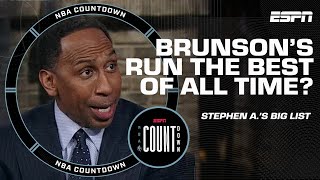 Stephen A.’s BIG LIST of playoff runs by small guards | NBA Countdown