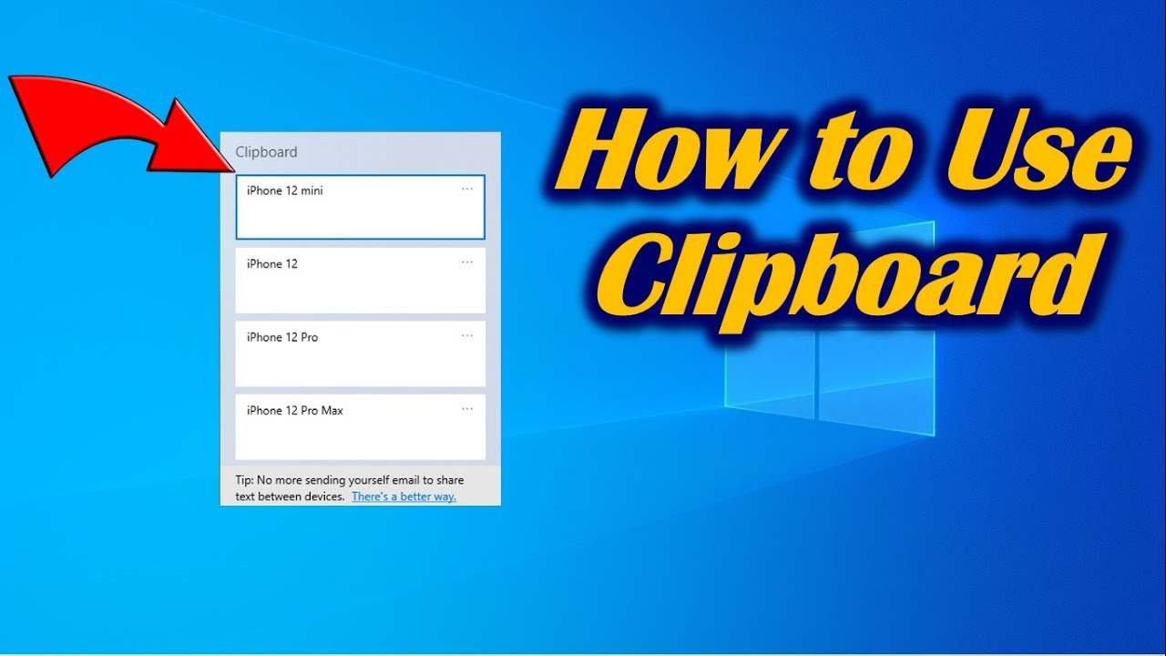 How To Activate Clipboard On Windows 10 - YouTube