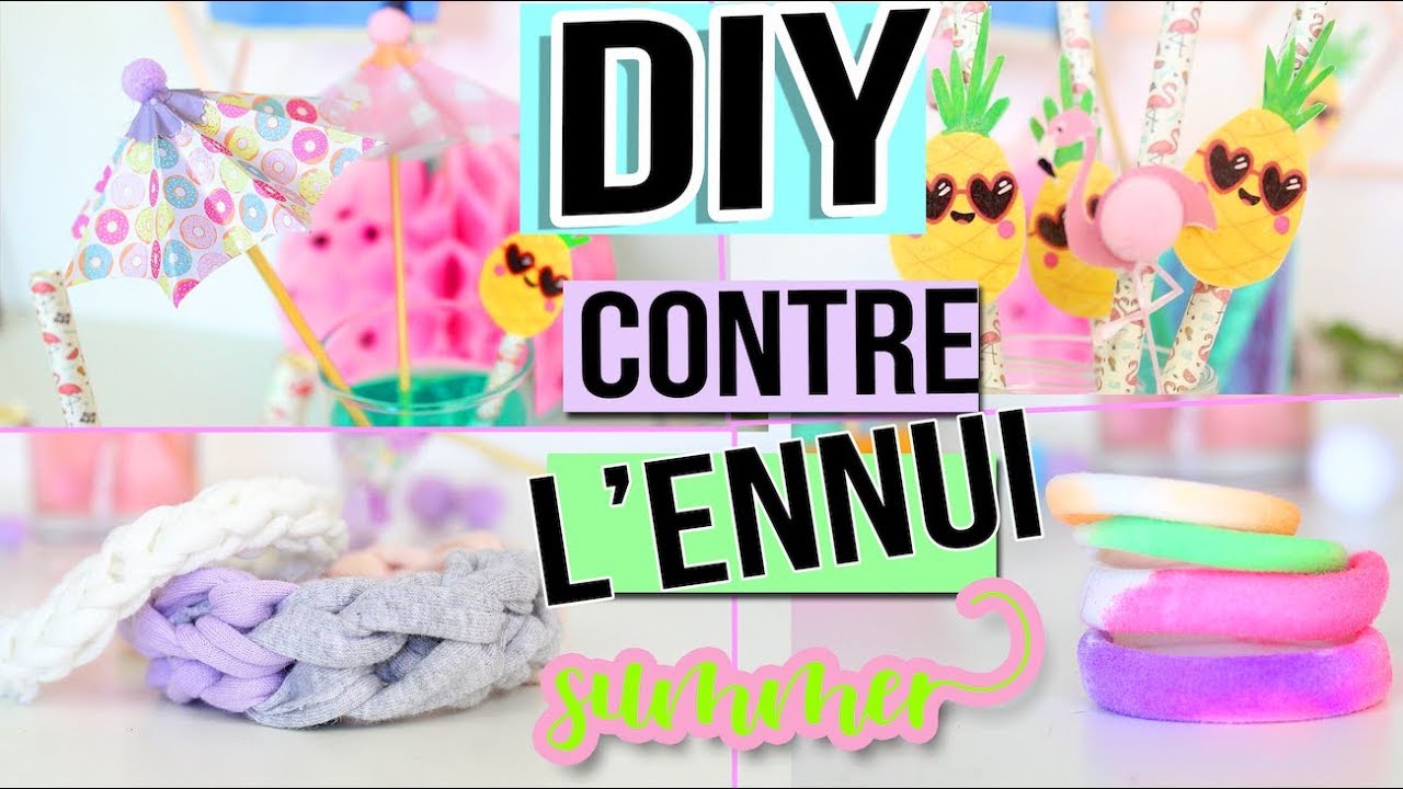 DIY FACILE ┋ 4 IDEES POUR S'OCCUPER AVEC PRESQUE RIEN Francais - YouTube