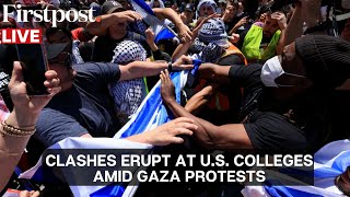 US Universities Protest LIVE: Protesters Clash at Universities Across US Amid Gaza War Outrage