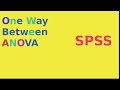 One way  ANOVA interpretation in SPSS