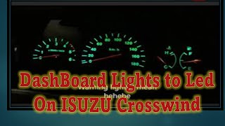 Led Dashboard and AC Panel Lights Replacement on ISUZU Crosswind