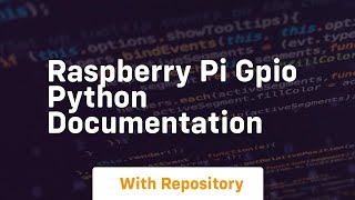 raspberry pi gpio python documentation