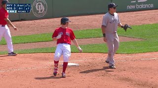 NYY@BOS: Holt singles in his return from the DL