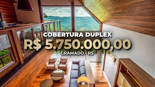 Cobertura duplex com automação composto por 5 dormitórios sendo 3 suites | Gramado - RS