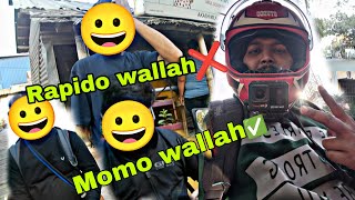 আজ আমি Rapido Wallah থেকে মোমো Wallah😁ll Today I Am Momo Wallah From Rapido Wallah😁|| Motovlog ❤️