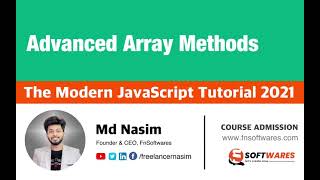 018 | 8 Advanced Array Methods | The Modern JavaScript Tutorial