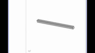 CalculiX FEM Cantilever modal analysis first torsion mode