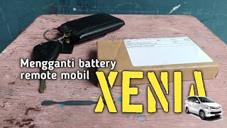 Ganti battery kunci remote mobil Xenia