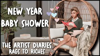 New Years Baby shower | Rags to Riches | The Sims 4 Let's Play | 16