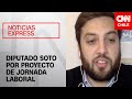 Diputado Raúl Soto explica el proyecto que busca fijar una jornada laboral de 4x3