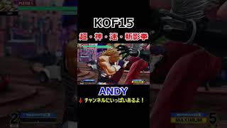 【KOF15】【超裂破弾】【絶・飛翔拳】【超・神・速・斬影拳】アンディ・ボガード