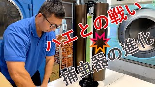 ハエとの戦い　捕虫器の進化！！