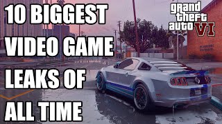 10 BIGGEST Gaming Leaks of All Time
