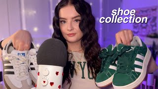 ASMR my shoe collection 👟 tingly tapping, scratching, \u0026 whispering