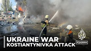 Ukraine war: Russian missile hit crowded market in Kostiantynivka