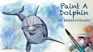 Watercolour Lesson. Paint A Dolphin