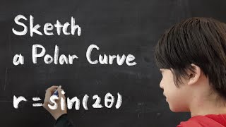 Graphing a Polar Curve r=sin(2theta)