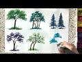 ep.16 how to paint a simple tree สอนวาด