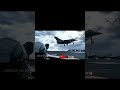 Rafale fighter jet lands on the USS George H.W bush #shorts