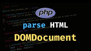 PHP Web Scraping & HTML Parsing using DOMDocument Class