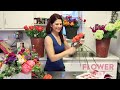 how to make a bouquet using the spiral method