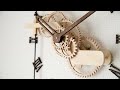 wooden pendulum clock simple 　木の歯車で作る振り子時計【木時計工房】