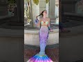 rainbow mermaid splashing by a fountain 🌈✨ mermaidtail