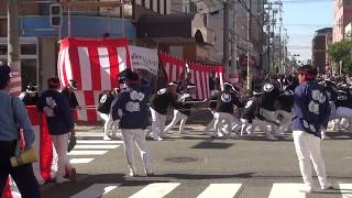 2017年　高石だんじり②　やりまわし（旧ドコモ前）