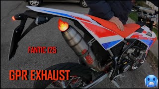 TEST SOUND//FANTIC 125 4T 2020//GPR EXHAUST