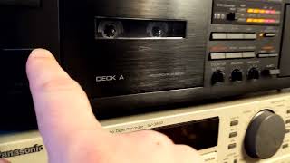 Yamaha K-60 - vintage double cassette deck but this time in black color