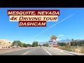 Mesquite, Nevada | 4k Driving Tour | Dashcam | Sun City