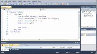 Visual Basic Tutorial - 24 - Select Case