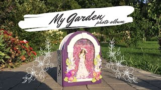 My Garden photo album, pop up book (Фотоальбом Цветущий сад)