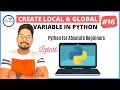 #16 Python Tutorial for Beginners | Python Local and Global Variables Undestanding