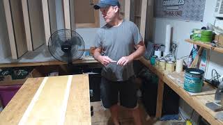 Clear coating cornhole boards