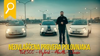 Neovlašćena provera polovnjaka - Fiat 500 *HYBRID, ABARTH, CLASSIC*