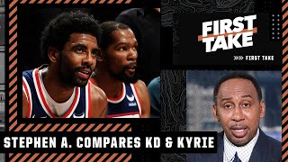 Stephen A.: Kyrie Irving looks worse than Kevin Durant for leaving their former teams | First Take