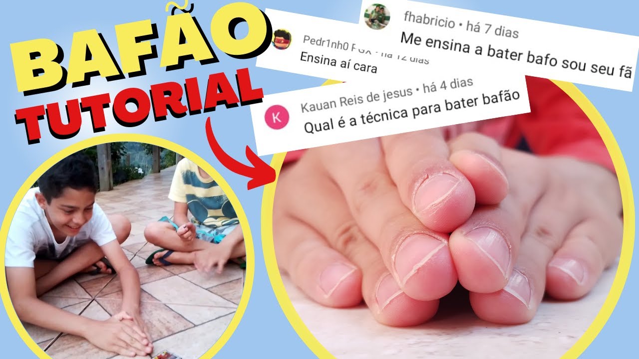 Tutorial Técnica De Bater Bafão Bafão Cards Youtube