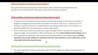 Cloud Patterns - Asynchronous Request Reply