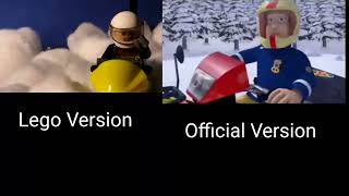 Fireman Sam Season 10 Official and Lego Version Side by Side