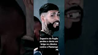 Alexander Barboza, do Botafogo, perde DENTE em BRIGA no clássico contra o Flamengo #shorts #futebol