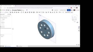 Circular pattern using OnShape