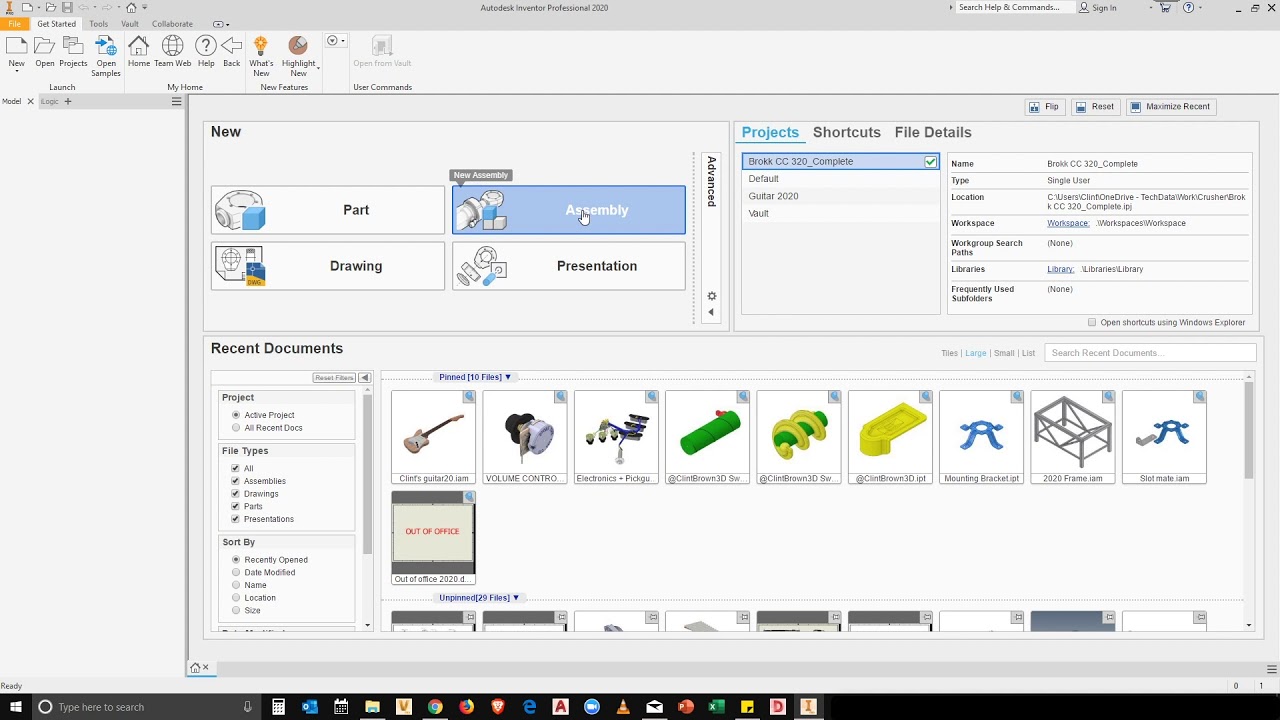 Autodesk Inventor - Assembly Template BOM Customisation - YouTube