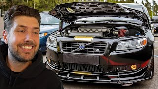 HAN HAR EN STYLAD VOLVO MED V8-MOTOR! *REAGERAR PÅ FÖLJARES BILAR*