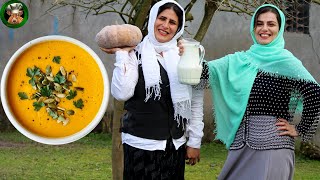 Village Cooking ; Butternut Squash Soup ♧ Village food ♧ Azerbaijan Cooking